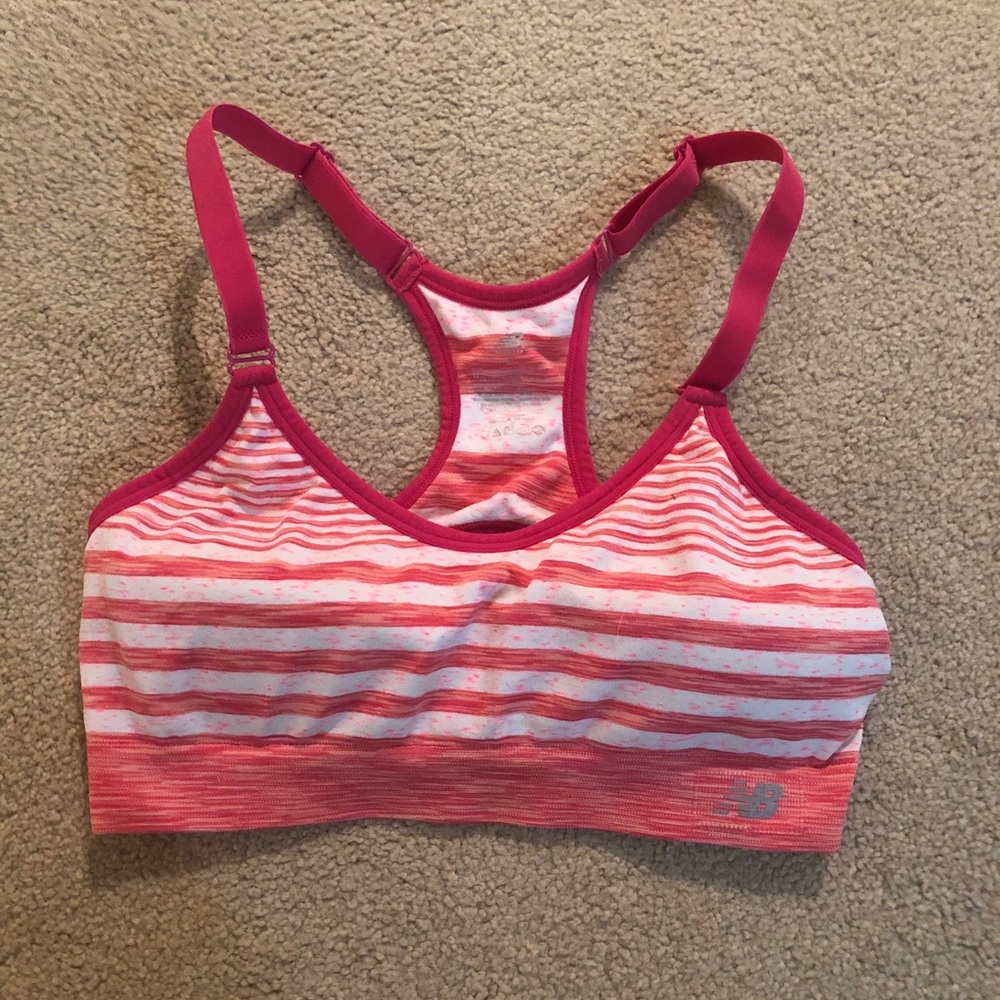 Striped New Balance Workout Bra